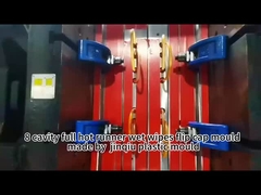 8-gniazdowa forma wtryskowa z gorącym kanałem YUDO 120mm do zakrętek do chusteczek nawilżanych, w pełni automatyczna