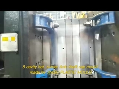 8-gniazdowa forma wtryskowa z zimnym kanałem D35 do produkcji nakrętek HDPE zabezpieczających przed kradzieżą dla przemysłu chemicznego